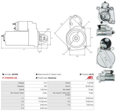 STARTER AS-PL S0743S 4