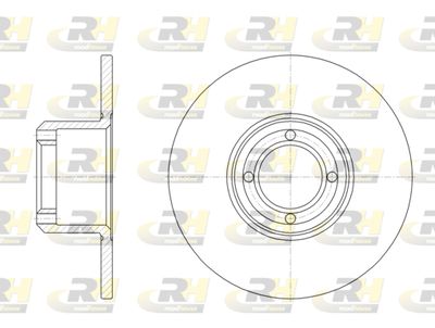 Тормозной диск ROADHOUSE 6008.00 для ROVER MINI