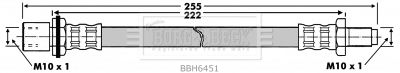 Brake Hose Borg & Beck BBH6451