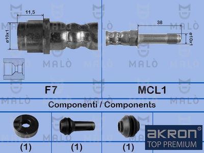 спирачен маркуч AKRON-MALÒ 81023