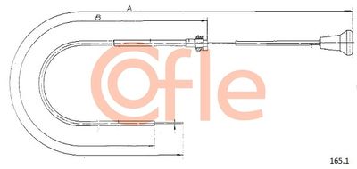 Тяга стартера COFLE 92.165.1 для FIAT 850