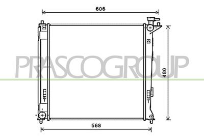 RADIATOR RACIRE MOTOR PRASCO HN804R003