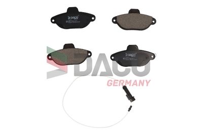 Комплект тормозных колодок, дисковый тормоз DACO Germany 320913 для FIAT PANDA