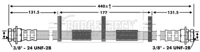 Тормозной шланг BORG & BECK BBH6932 для CHRYSLER VOYAGER