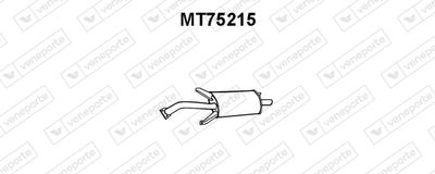 Глушитель выхлопных газов конечный VENEPORTE MT75215 для MITSUBISHI CARISMA