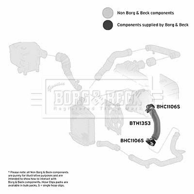 Przewód powietrza doładowującego BORG & BECK BTH1353
