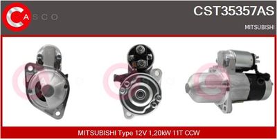 CASCO CST35357AS Стартер  для MITSUBISHI COLT VI (Z3_A, Z2_A) 1.3 LPG