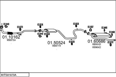SISTEM DE ESAPAMENT MTS MITS81870A003423