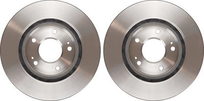 Brake disc Voor Links/Rechts past: MITSUBISHI GRANDIS 2.0D/2.4 04.04-12.11