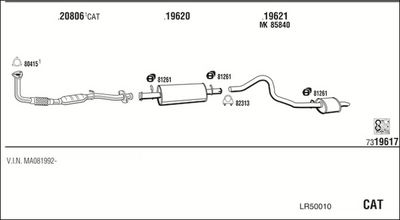 ABGASANLAGE WALKER LR50010