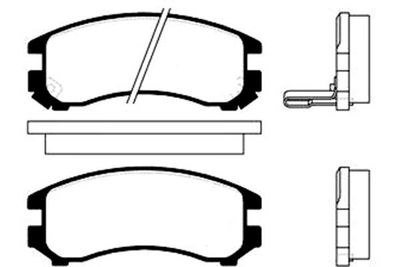 Kavo Parts Stabdžių trinkelių rinkinys, diskinis stabdys