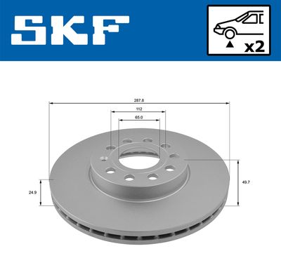 DISC FRANA SKF VKBD80005V2 1