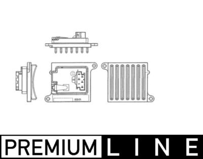 Regelaar, interieurventilator - ABR36000P - MAHLE