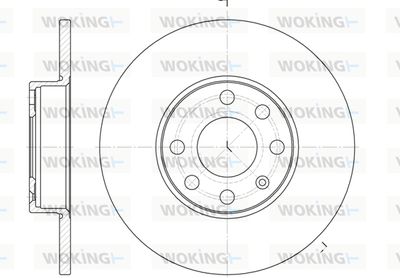 WOKING D6800.00 Тормозные диски для OPEL ASTRA G Наклонная задняя часть (T98) 1.2 16V (F08, F48) WOKING D6800.00 Тормозные диски для OPEL ASTRA G Наклонная задняя часть (T98) 1.2 16V (F08, F48)