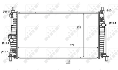 Радиатор, охлаждение двигателя WILMINK GROUP WG1723614 для MAZDA 3