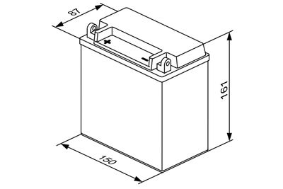 STARTERBATTERIE BOSCH 0092M60210 4