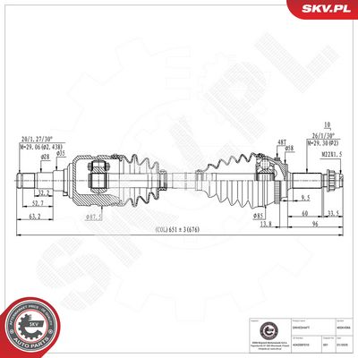 Vetoakseli ESEN SKV 40SKV066 – TOYOTA