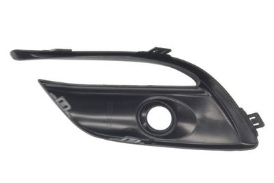 Voorbumper afdekking Voor Rechts (met mistlampgaten, plastic, zwart) past: MAZDA 3 BM 02.17-03.19