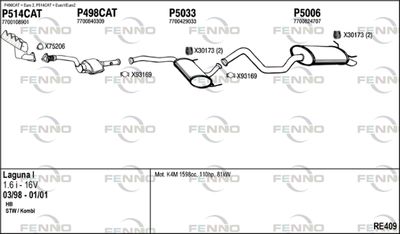 Układ wydechowy FENNO RE409
