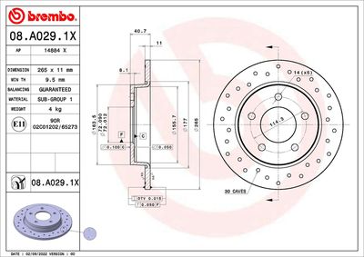 Brake Disc 08.A029.1X