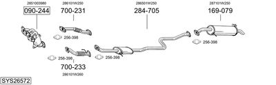 SISTEM DE ESAPAMENT BOSAL SYS26572