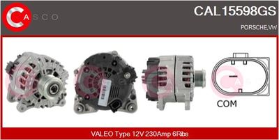 Генератор CASCO CAL15598GS для VW TOUAREG