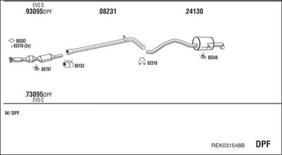 Układ wydechowy WALKER REK031548B