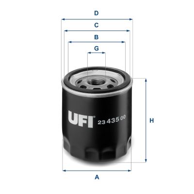 Масляный фильтр UFI 23.435.00 для VW ROUTAN