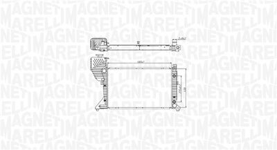 Chłodnica, układ chłodzenia silnika MAGNETI MARELLI 350213177500