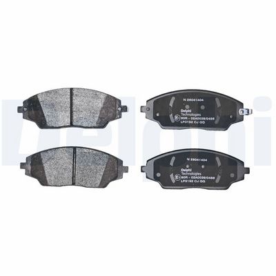 Remblokken set Voor (met een dempingskussen zonder toevoegingen), past: CHEVROLET AVEO 1.2-1.6 03.11-