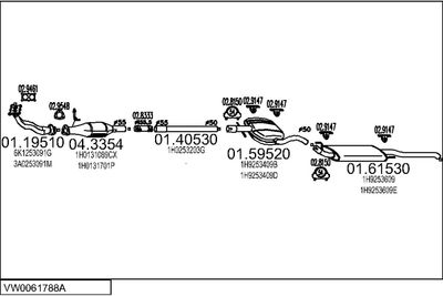 SISTEM DE ESAPAMENT MTS VW0061788A001902