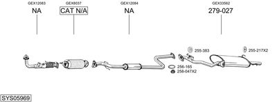 SISTEM DE ESAPAMENT BOSAL SYS05969