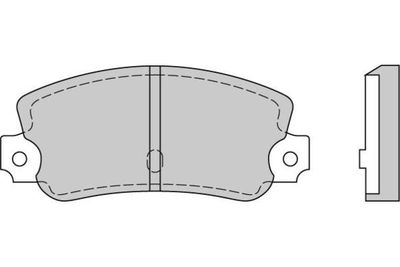 Комплект тормозных колодок, дисковый тормоз E.T.F. 12-0074 для SEAT RITMO