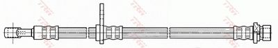 Remleiding/slang flexibel Voor Rechts (lengte 595mm, M10x1/Banjo) past: HONDA CR-V II 2.0/2.2D/2.4 09.01-03.07