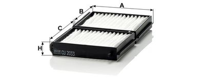 Vorschau Filter, Innenraumluft Ansicht 2
