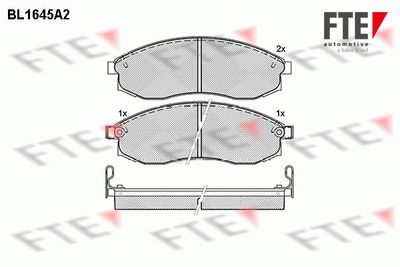 Комплект тормозных колодок, дисковый тормоз FTE 9010266 для MITSUBISHI L200