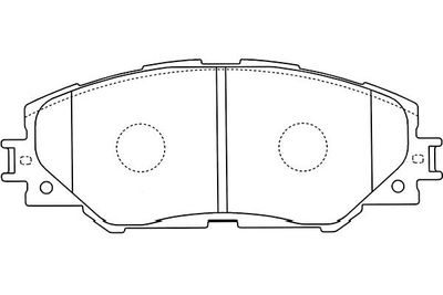 Kavo Parts Комплект тормозных колодок, дисковый тормоз