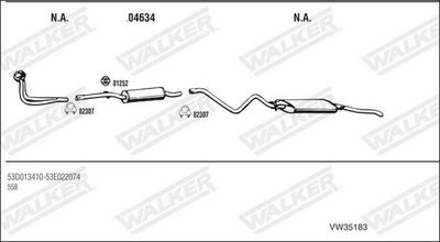 Изпускателна система WALKER VW35183