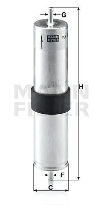 Топливный фильтр MANN-FILTER WK 521/4 для MINI MINI
