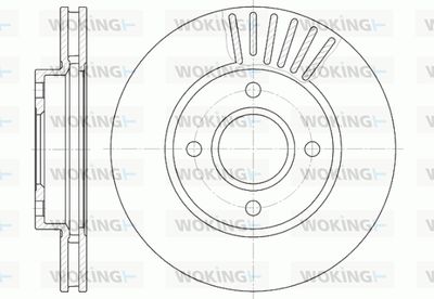 WOKING D6211.10 Тормозные диски для FORD USA CONTOUR