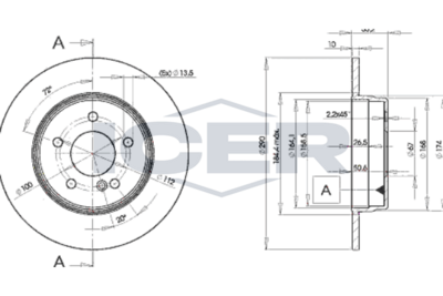 спирачен диск ICER 78BD3412-2