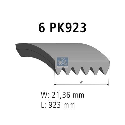 пистов ремък DT Spare Parts 11.12079