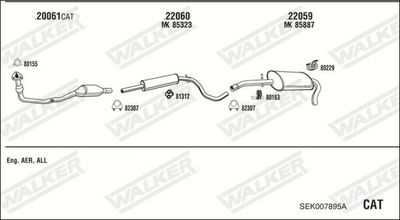 Изпускателна система WALKER SEK007895A