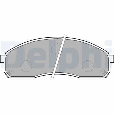Комплект тормозных колодок, дисковый тормоз LP1671