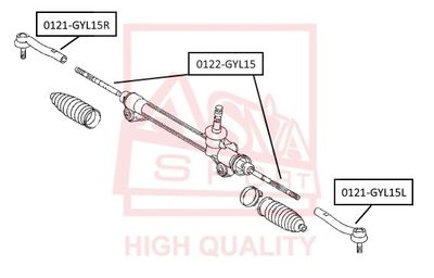 ASVA 0121-GYL15L Наконечник рулевой тяги  для LEXUS RX (_L1_) 270 (AGL10_)