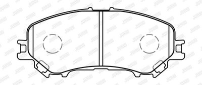 BREMSBELAGSATZ SCHEIBENBREMSE JURID 573659J 1