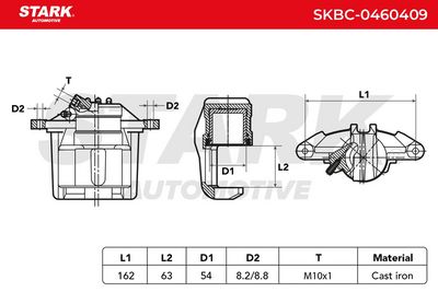 спирачен апарат STARK SKBC-0460409