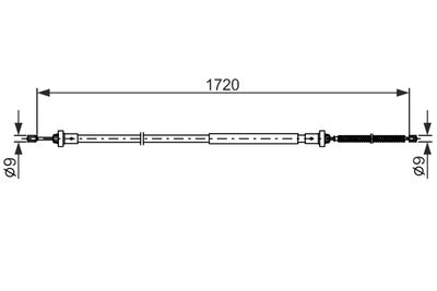 SEILZUG FESTSTELLBREMSE BOSCH 1987482831 4