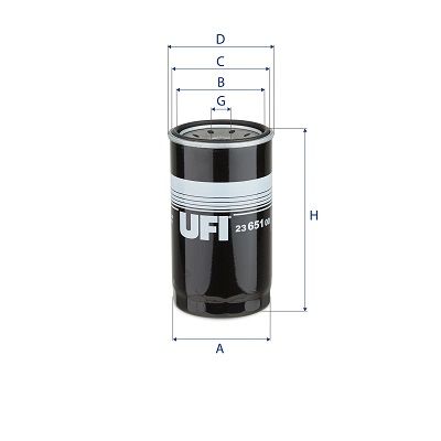 Filtr oleju UFI 23.651.00