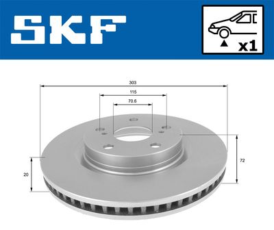 DISC FRANA SKF VKBD80129V1 1